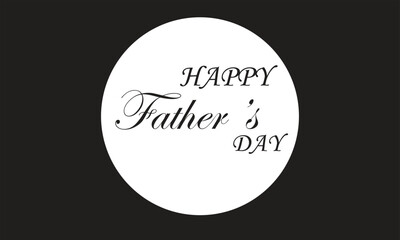 Minimalist Father's Day Greeting Design in Monochrome