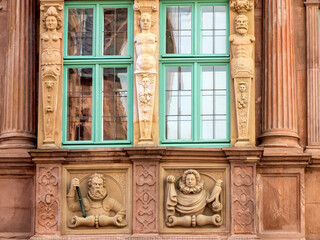 heidelberg ancient building detail close up