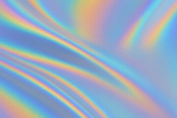 Vibrant holographic texture with iridescent colors for modern design backgrounds or prints