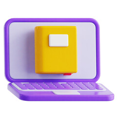 Online Education 3D Ilustration