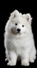 Majestic Samoyed Puppy: A Stunning Portrait