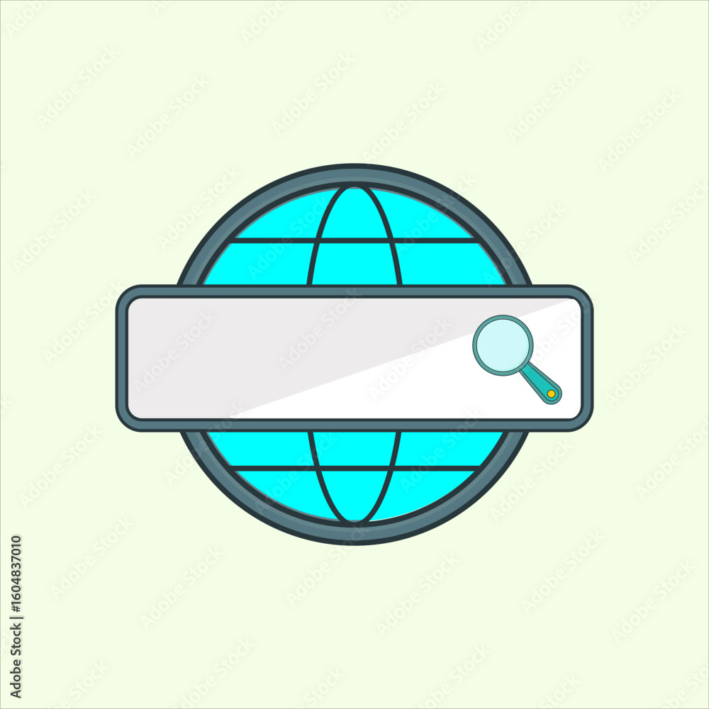 Poster global search icon. icon related to design elements. suitable for web site, app, user interfaces,ele