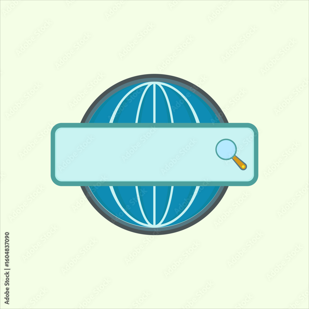 Poster global search icon. icon related to design elements. suitable for web site, app, user interfaces,ele