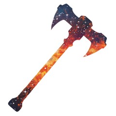 Obraz premium A cosmic double-headed axe