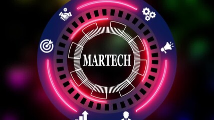  00:02 / 00:14	
1x 
 Save to Library
 Download HD Preview
 Find Similar
 
File #:  478181524
Martech marketing technology concept on virtual screen interface. Business, Technology, Internet and networ