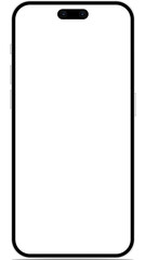 Mockup Iphone 10, 10s, 11, 11pro, and new iphone 12, 12pro, 12smartphone mockup with blank white screen in realistic, clay, flat vector, line style. mobile phone mockup front view. vector illustration