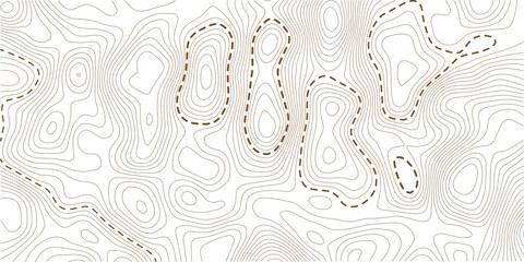 Topographic map lines background. Abstract vector illustration.