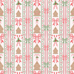 Candy Cane Christmas Stripes Seamless Pattern, Seamless Pattern, Christmas Png,Digital Download, Digital Pattern Sublimation and Crafts