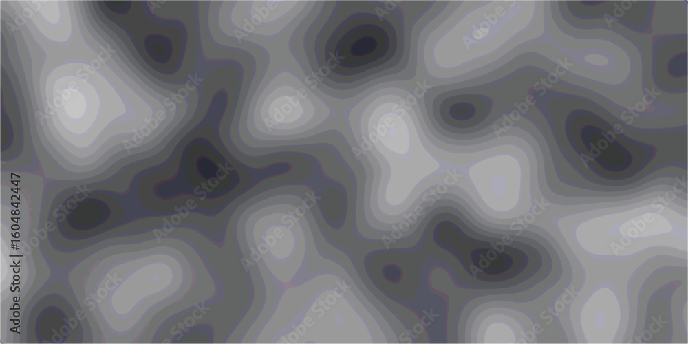 Aufkleber abstract gray topographic map pattern representing terrain contour lines with variations in light an