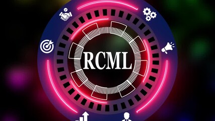 Robot Control Meta Language technology concept. RCML - Powered by Adobe