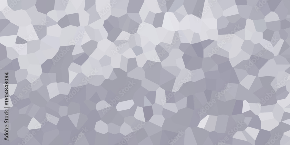 Poster abstract mosaic geometric background featuring various shades of gray and white creating a textured 