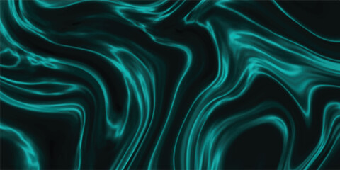 Abstract teal and black fluid art swirling background design suitable for digital wallpaper and creative projects