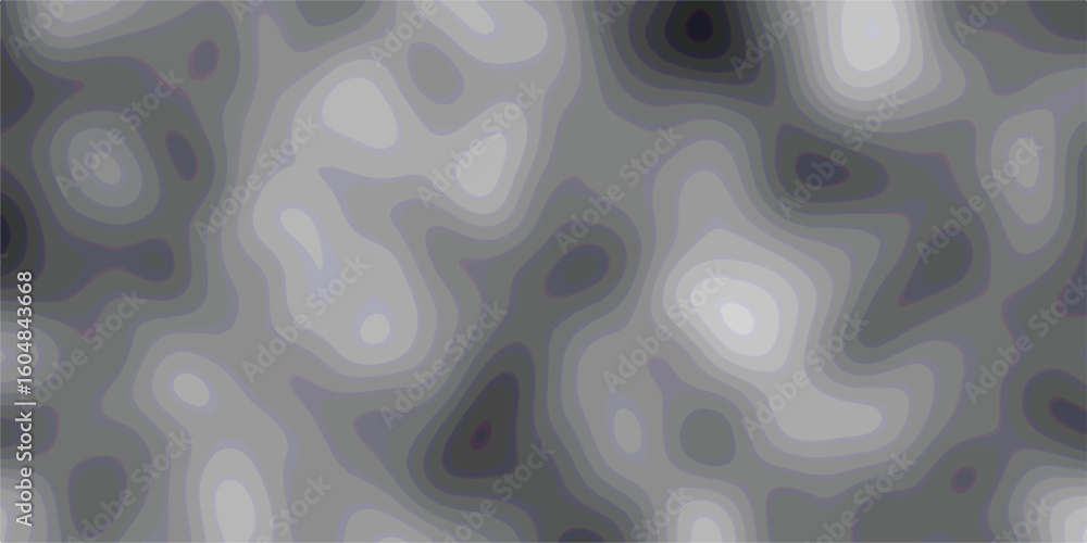 Aufkleber abstract topographic map with contours in various shades of gray seamless repeating pattern for conc