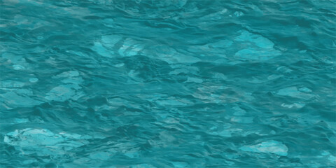 Abstract textured teal water surface with subtle ripples and reflections as a decorative element