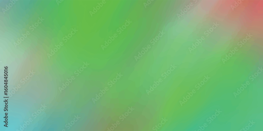 Aufkleber modern gradient graphic with various shades of green blended smoothly into a soft colourful flowing 