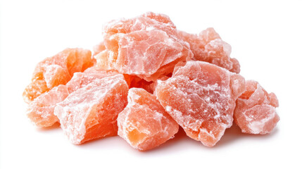 frozen chicken meat, isolated on white background.