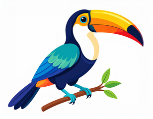 Obraz premium /output/Firefly_A tropical bird like toucan draw in a colorful and decorative vector style, clean lin 280703.eps