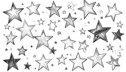 Hand-drawn star pattern