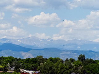 Trees, Commercial Buldings, and Mountains!