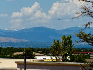 Trees, Commercial Buldings, and Mountains!