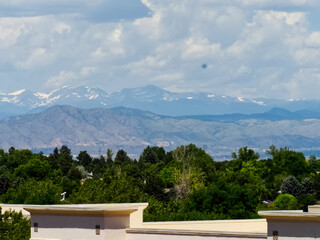 Trees, Commercial Buldings, and Mountains!