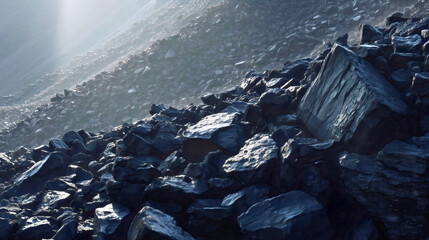 Fossil fuels, coal, quantities of coal from coal mines.
