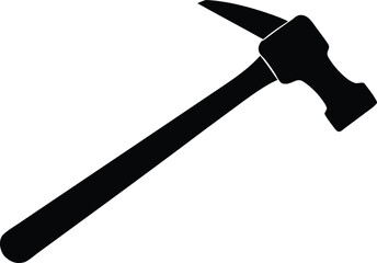 hammer silhouette vector illustration
