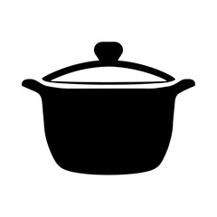 Illustration of a covered stockpot, perfect for culinary and design projects