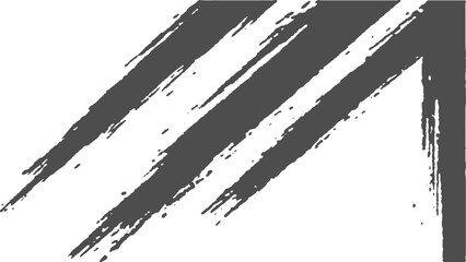 Fototapeta premium Assorted Grunge Brush Strokes Set on White Background. textured designs and creative graphics, isolated on white. 