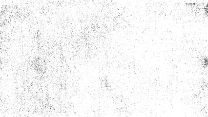 Distressed halftone grunge black and white vector texture -texture of concrete floor background. 