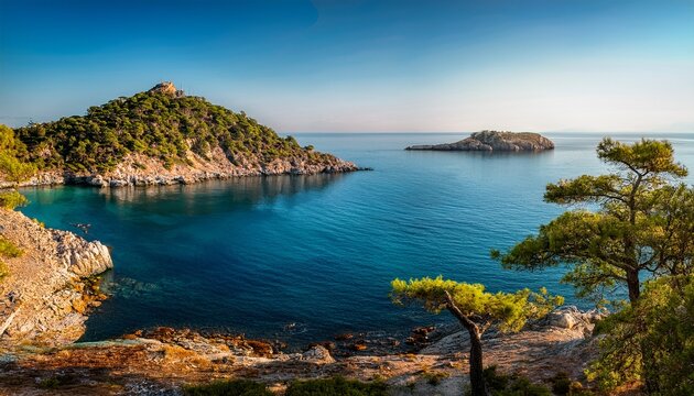 dilburnu point on buyukada island scenic view adalar turkiye