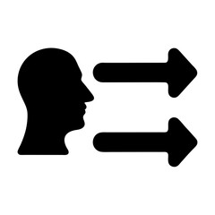 Concept of sending and receiving information to and from the brain