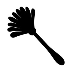 Stylized Silhouette of a Duster Tool for Cleaning and Dust Removal