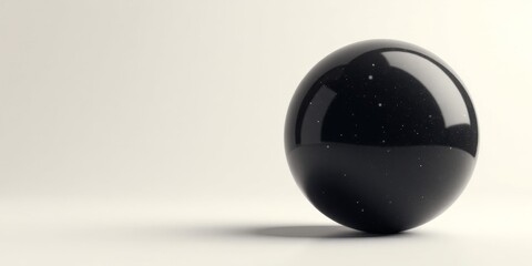 A Dark Sphere with Embedded Lights Rests on a Simple Surface
