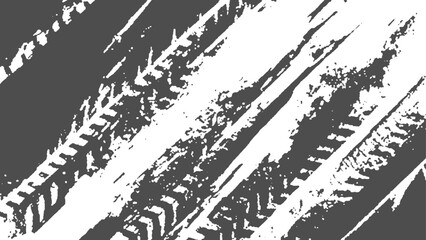 Vector tire texture with skid marks and rough grunge elements.  © VECTOR HOUSE