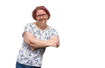 Woman with Red Hair in PNG