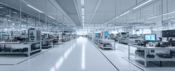 The modern manufacturing facility showcasing advanced technology and efficient workflow systems.