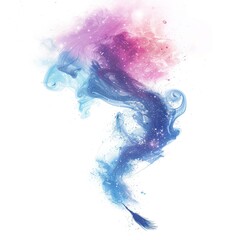 Abstract swirling cloud of pastel colors