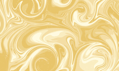 Retro Abstract Creamy Gold Liquid Marble Texture Background