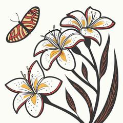 vector illustration of a flower