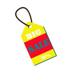 sale tag 30%, vector
