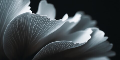 Intricate patterns on a delicate flower petal.
