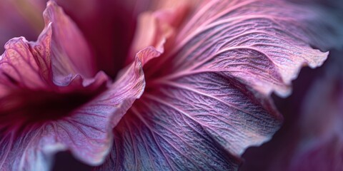 Close-up view of a flower petal's intricate texture.