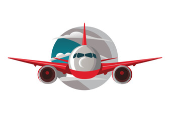   airplane vector with white background eps