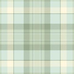 Elegant pastel green and cream plaid pattern.  Perfect for textile design, website backgrounds, or crafting projects.  Subtle texture adds visual interest.