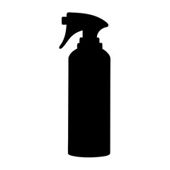 Silhouette of a spray bottle used for cleaning or gardening purposes