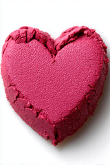 Textured Magenta Heart Shape