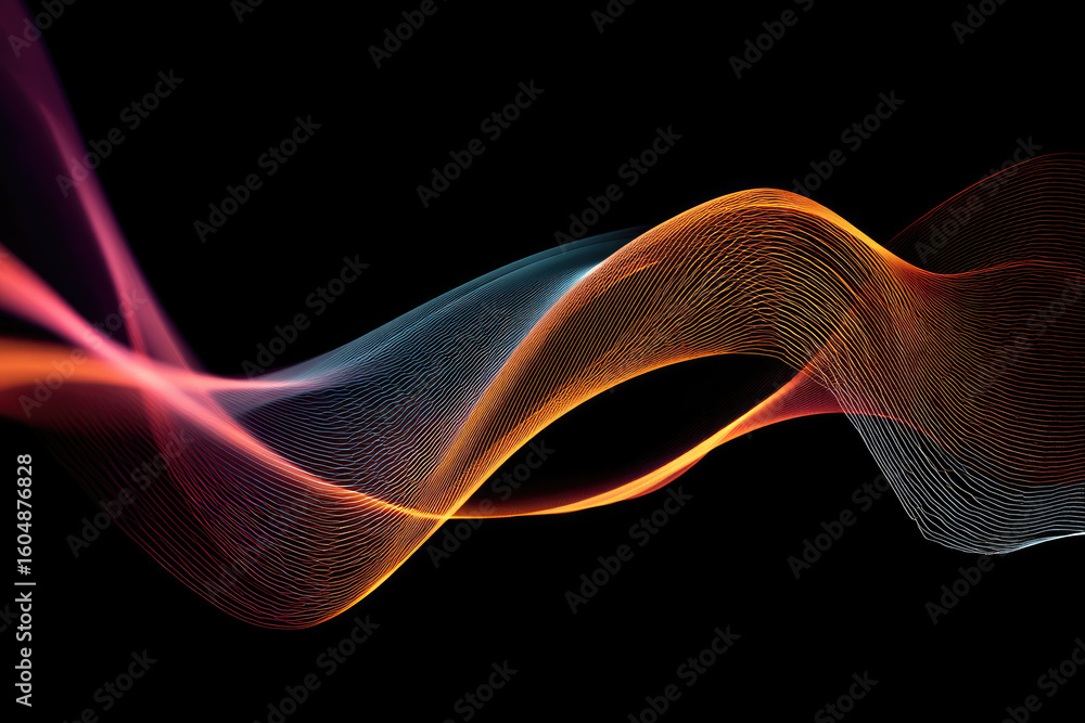 Poster modern abstract background. abstract wave element for design. wave with lines created using blend to