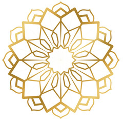 Golden Islamic Mandala illustration 