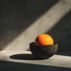 A bowl of oranges sits on a table
